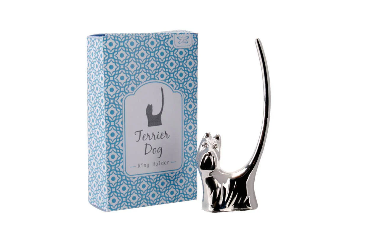 Terrier Dog Ring Holder