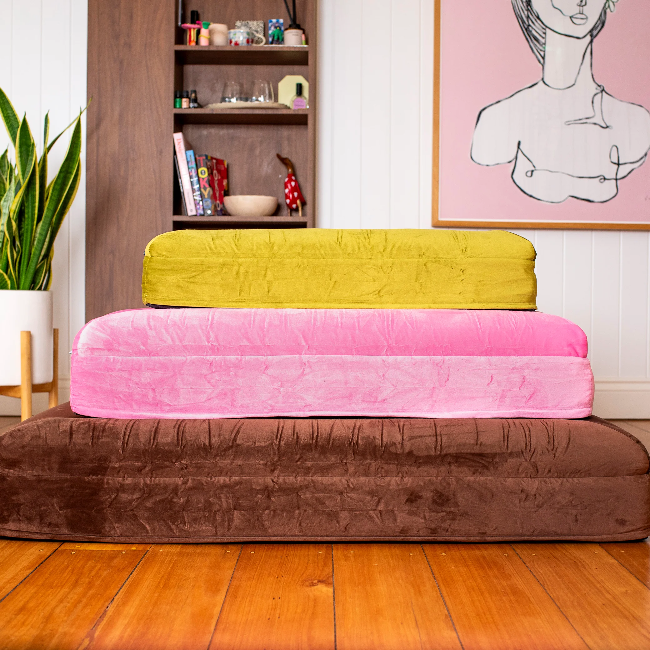 Orthopedic Memory Foam Velvet Dog Bed: Dark Chocolate - Image 6