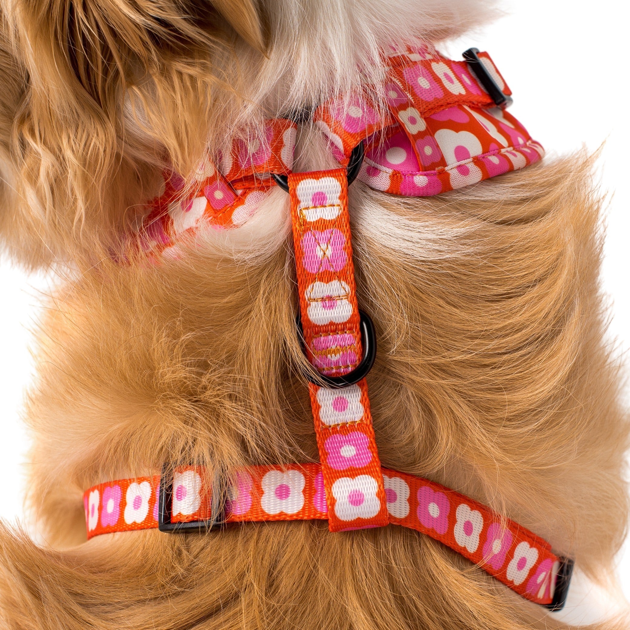 Pink Checkered Daisies: Adjustable Harness - Image 5